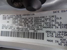 2004 Toyota 4Runner SR5 Silver 4.0L AT 2WD #Z24600